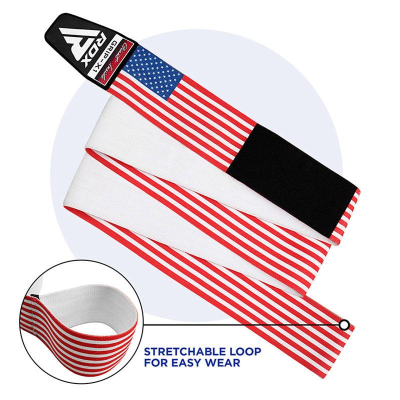 Rdx Sports RDX American Flag K1 Elasticated Knee Compression Bandage Wraps Oeko-Tex® Standard 100 Certified