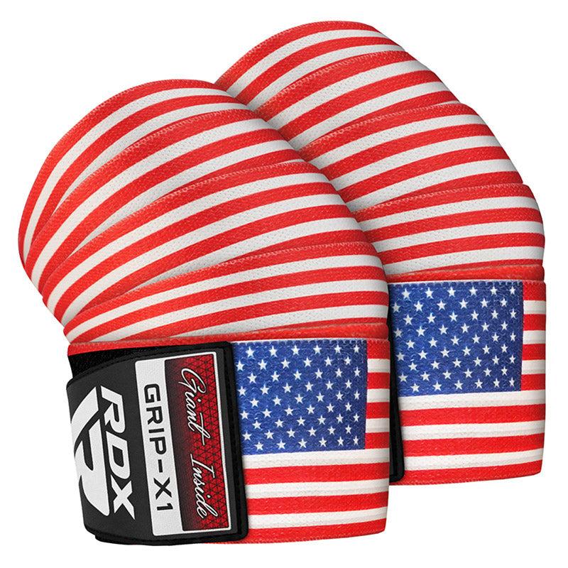 rdx sports RDX American Flag K1 Elasticated Knee Compression Bandage Wraps Oeko-Tex® Standard 100 Certified rdx sports RDX American Flag K1 Elasticated Knee Compression Bandage Wraps Oeko-Tex® Standard 100 Certified