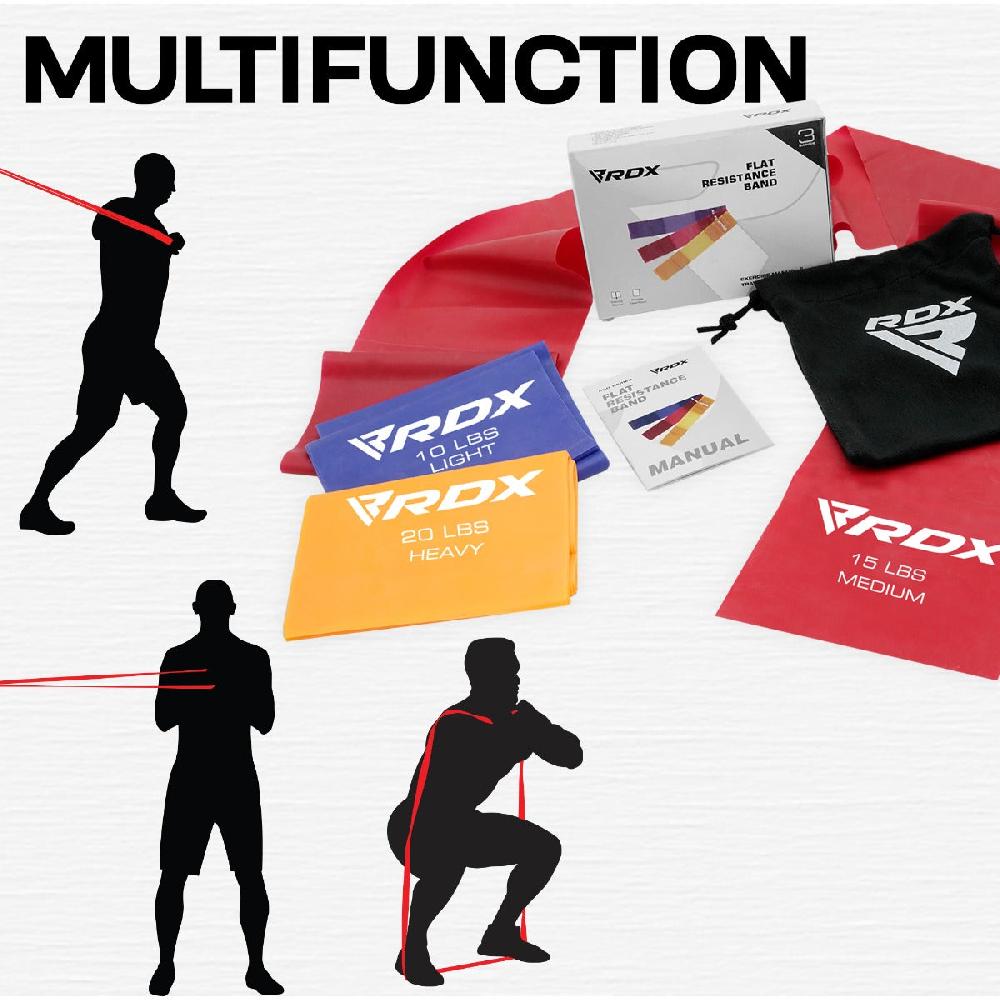 Rdx Sports RDX B1 TPE Flat Resistance Training Bands Set