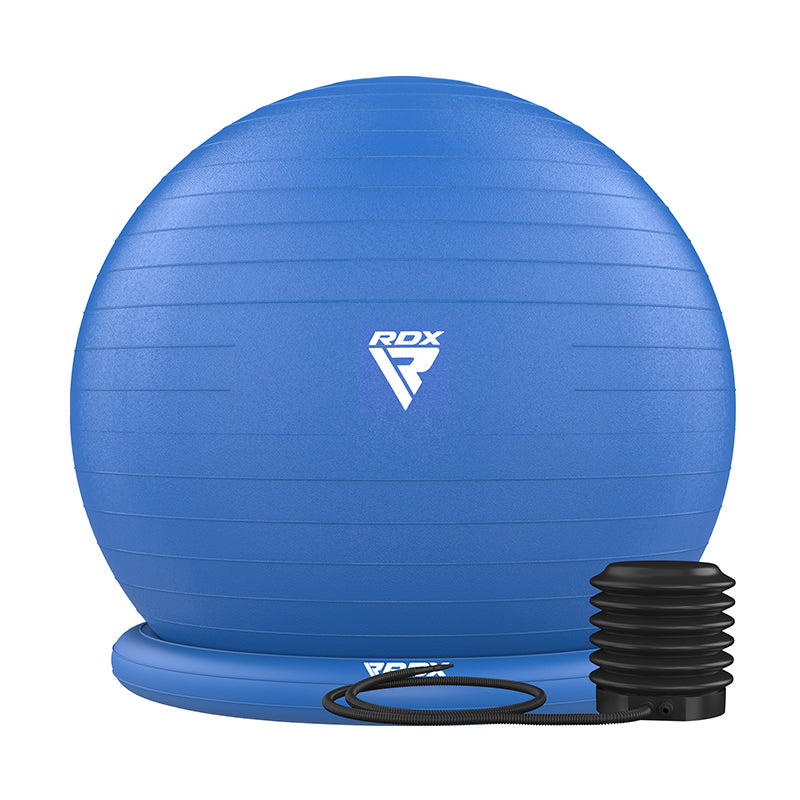 Rdx Sports RDX B2 Inflatable Yoga Ball With Anti-Slip Base Resistance Tubes & Air Pump
