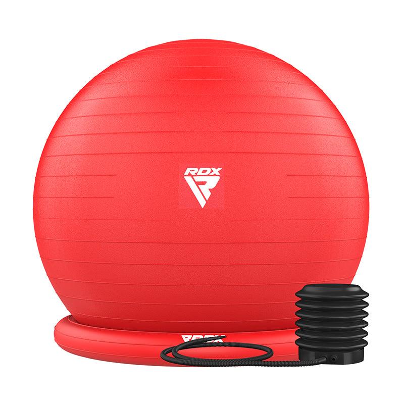rdx sports RDX B2 Inflatable Yoga Ball with Anti-Slip Base Resistance Tubes & Air Pump