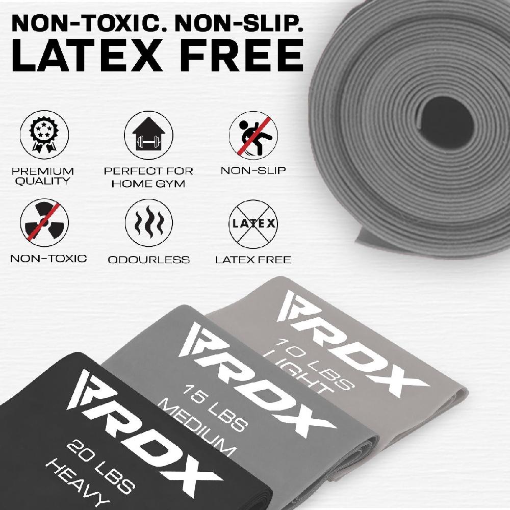 Rdx Sports RDX B2 TPE Flat Resistance Training Bands Set