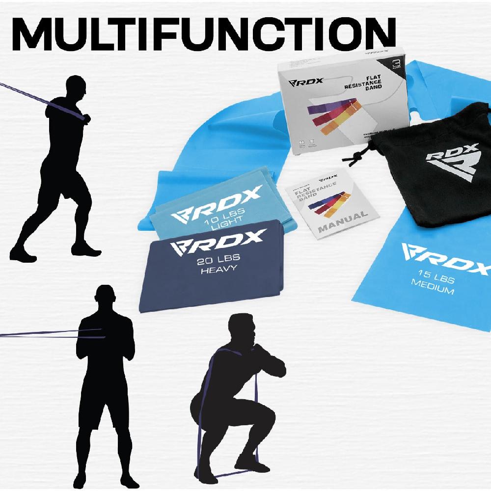 Rdx Sports RDX B3 TPE Flat Resistance Training Bands Set