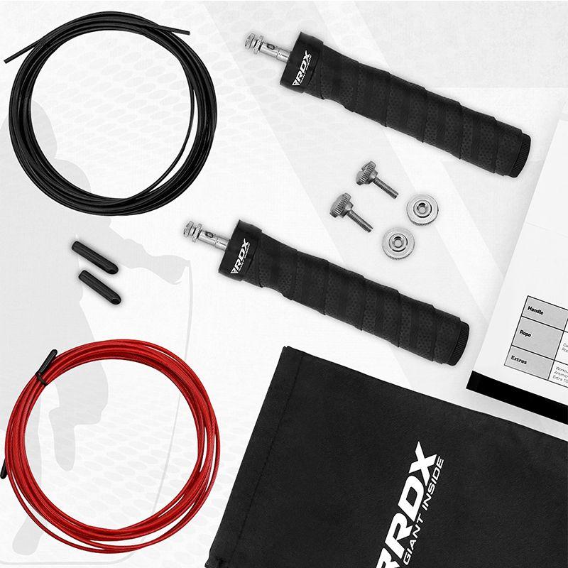 Rdx Sports RDX B4 Adjustable 10.3ft Skipping Rope With 2 Tangle-Free Steel Wires