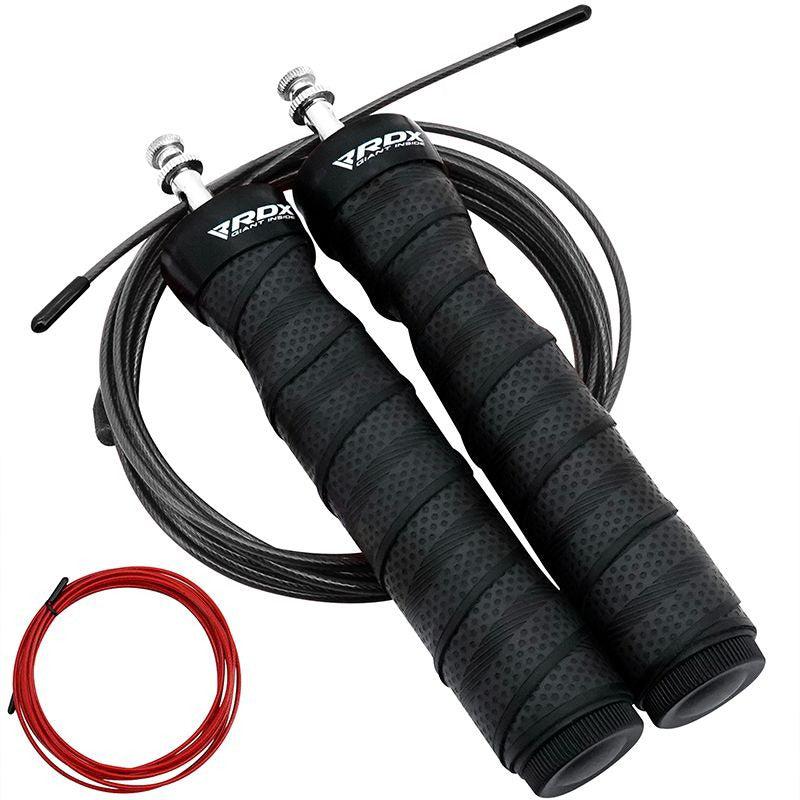 rdx sports RDX B4 Adjustable 10.3ft Skipping Rope with 2 Tangle-Free Steel Wires
