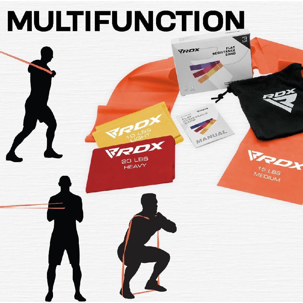 Rdx Sports RDX B4 TPE Flat Resistance Training Bands Set