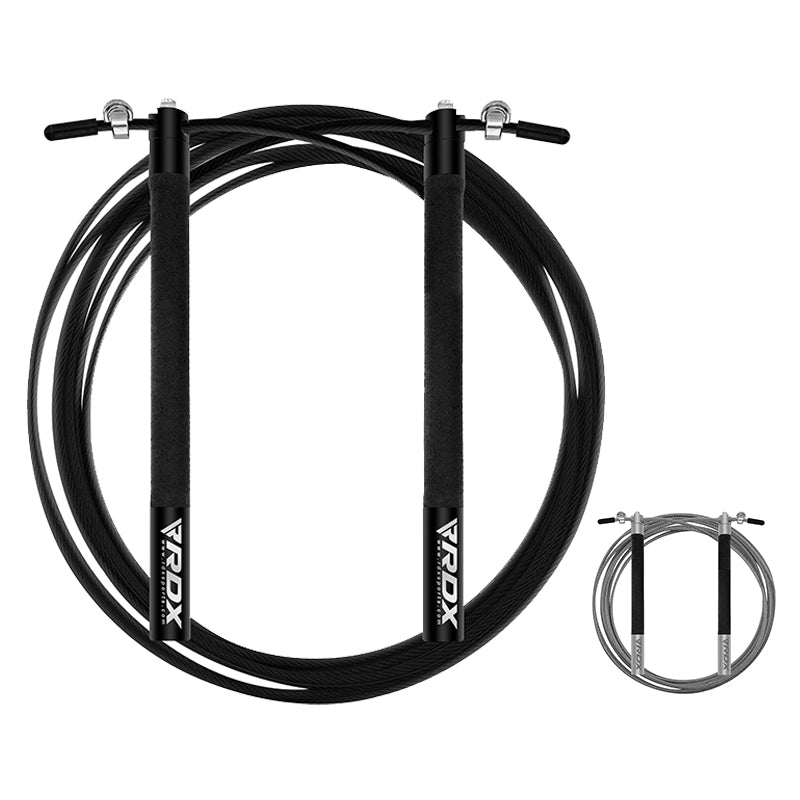 rdx sports RDX C3 Adjustable 10.3ft Skipping Rope with Non-Slip Handles rdx sports RDX C3 Adjustable 10.3ft Skipping Rope with Non-Slip Handles