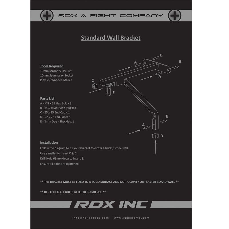 Rdx Sports RDX C6 Steel Wall Bracket With 6 Hook Chains