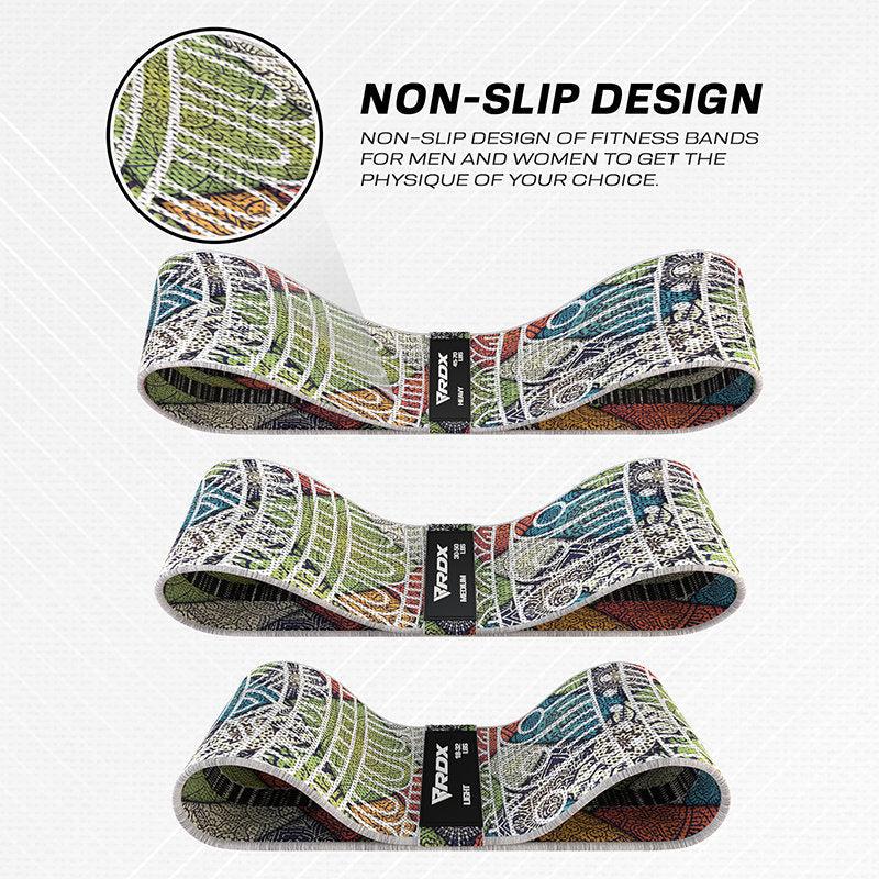 Rdx Sports RDX CF Heavy-Duty Fabric Resistance Training Bands For Fitness