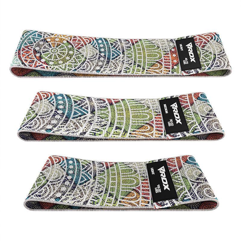 rdx sports RDX CF Heavy-Duty Fabric Resistance Training Bands for Fitness