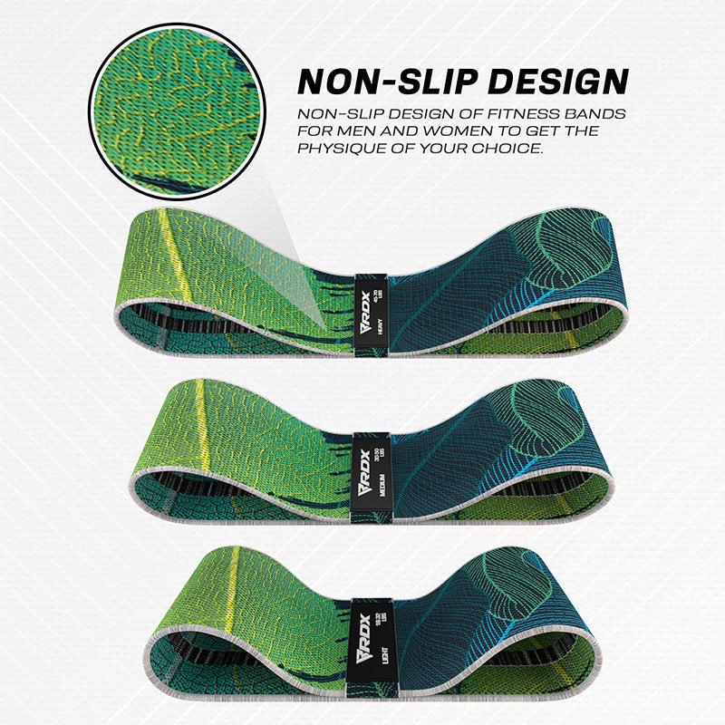 Rdx Sports RDX CL Heavy-Duty Fabric Resistance Training Bands For Fitness