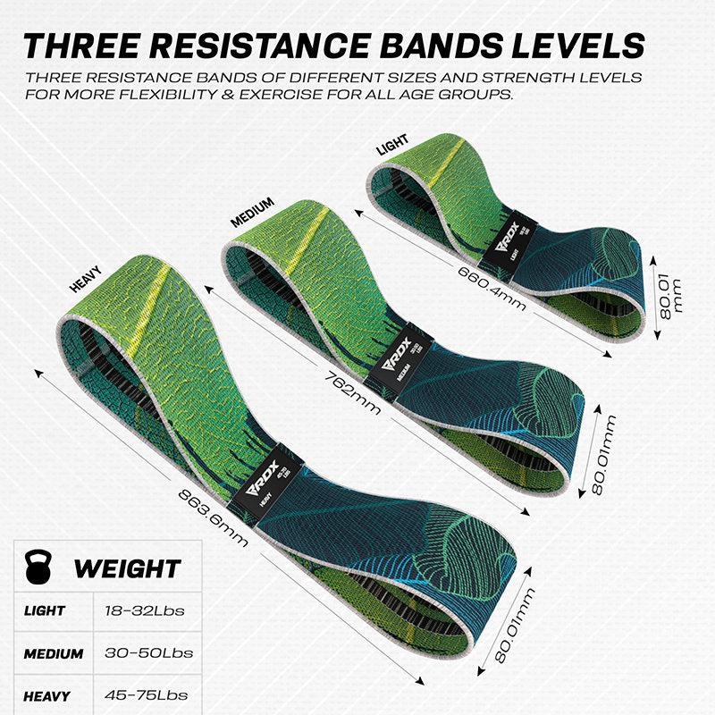 Rdx Sports RDX CL Heavy-Duty Fabric Resistance Training Bands For Fitness