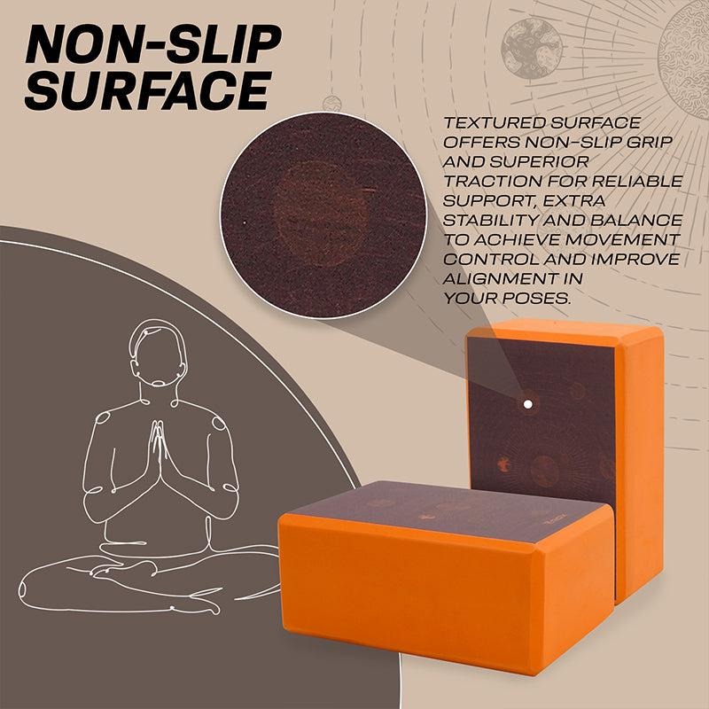 Rdx Sports RDX D1 High Density EVA Foam Yoga Blocks Non-Slip Brick