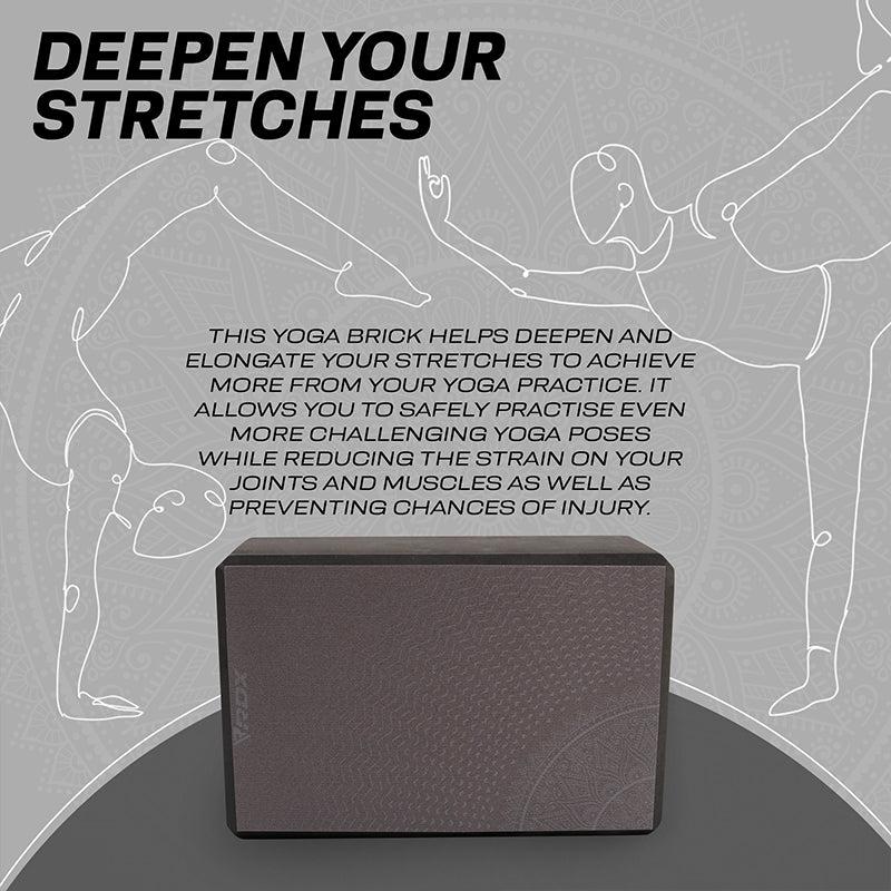 Rdx Sports RDX D10 High Density EVA Foam Yoga Blocks Non-Slip Brick