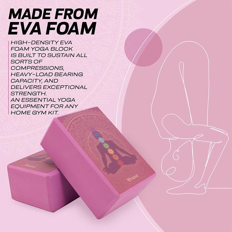 Rdx Sports RDX D2 High Density EVA Foam Yoga Blocks Non-Slip Brick