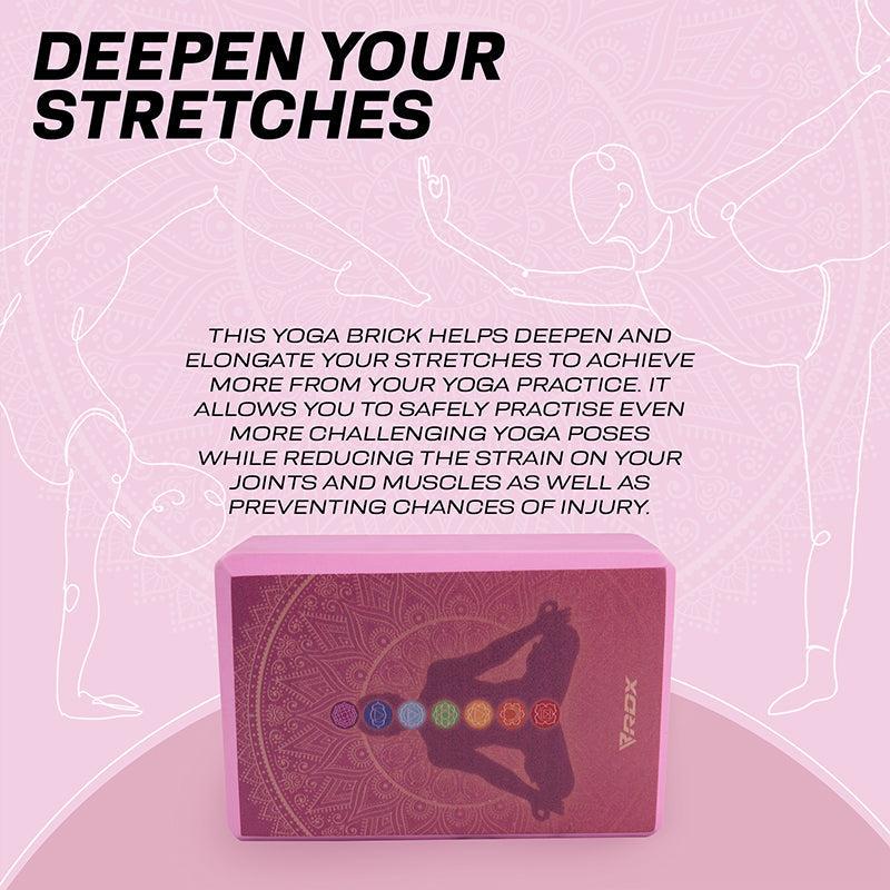 Rdx Sports RDX D2 High Density EVA Foam Yoga Blocks Non-Slip Brick