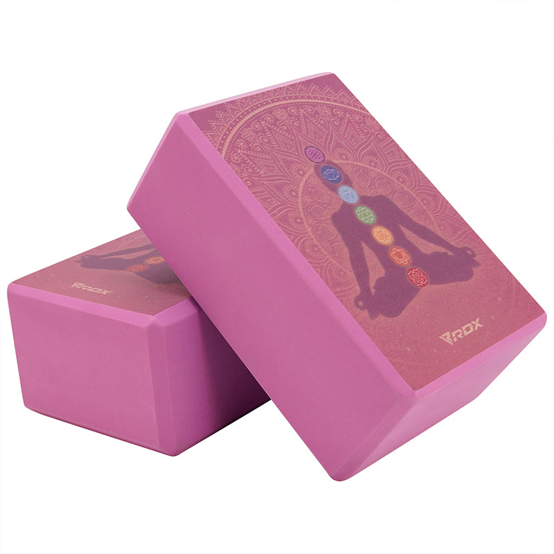 rdx sports RDX D2 High Density EVA Foam Yoga Blocks Non-Slip Brick