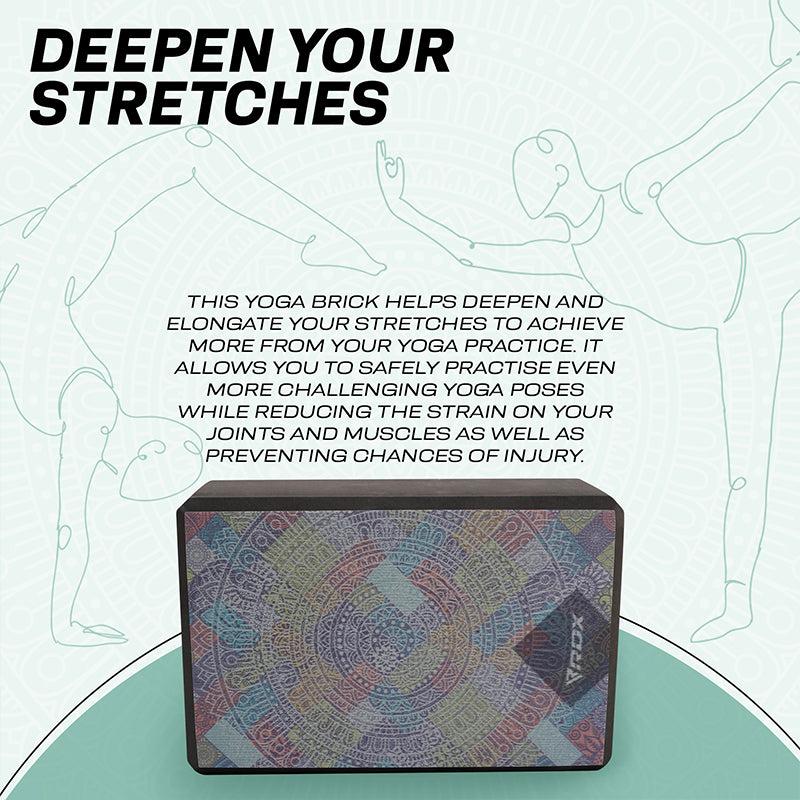 Rdx Sports RDX D3 High Density EVA Foam Yoga Blocks Non-Slip Brick