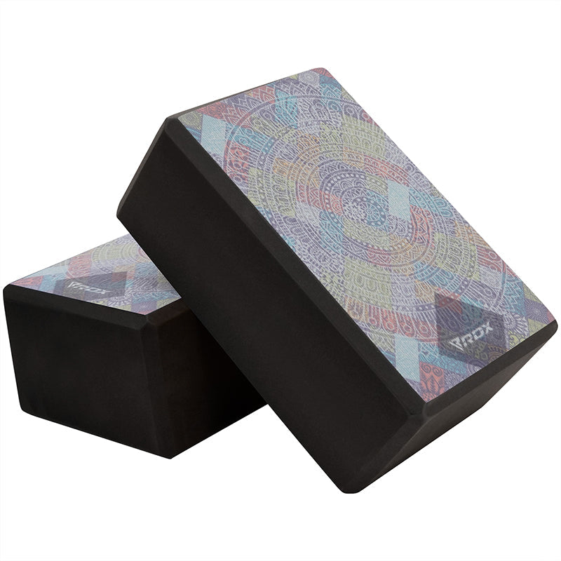 rdx sports RDX D3 High Density EVA Foam Yoga Blocks Non-Slip Brick