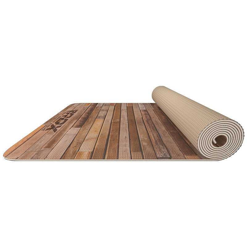 rdx sports RDX D4 Iris 6mm PVC Yoga Mat Rustic Wood