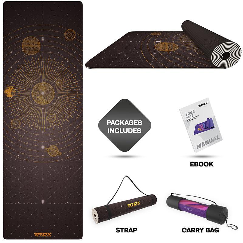Rdx Sports RDX D6 Iris 6mm PVC Yoga Mat Solar Brown