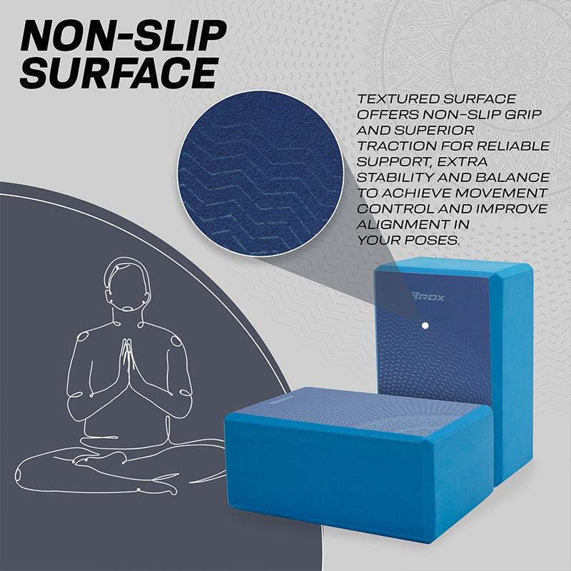 Rdx Sports RDX D9 High Density EVA Foam Yoga Blocks Non-Slip Brick