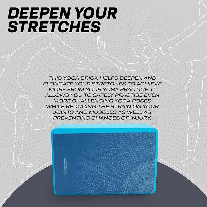 Rdx Sports RDX D9 High Density EVA Foam Yoga Blocks Non-Slip Brick