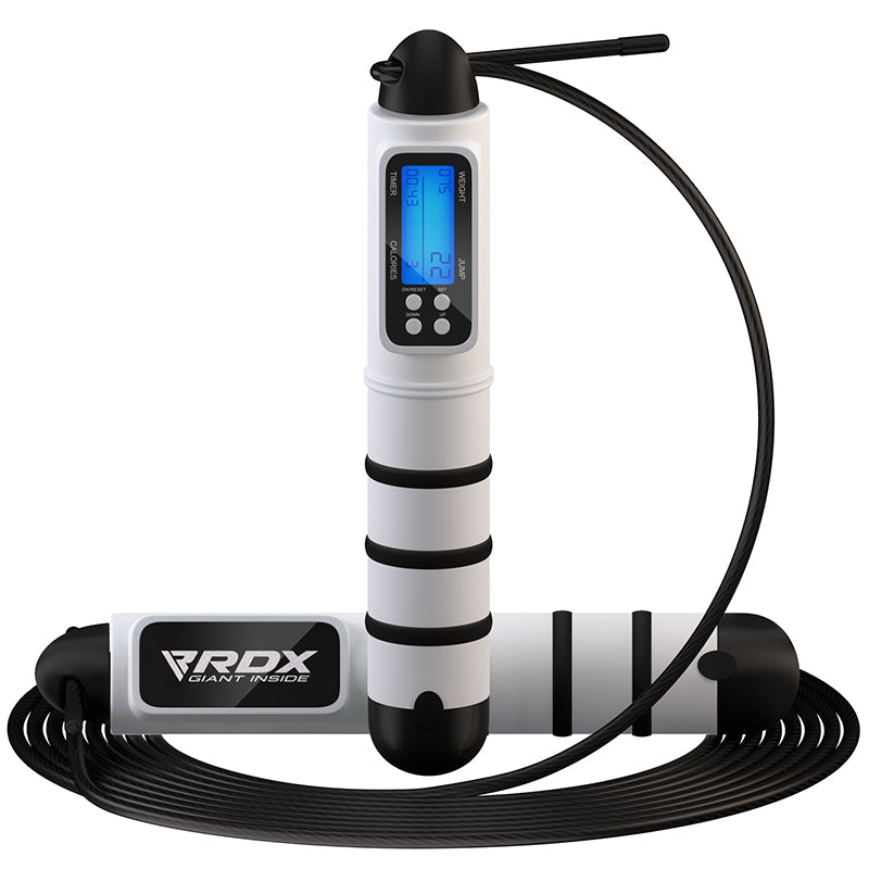 rdx sports RDX Digital Calorie Burn & Workout Counter 10.3ft Adjustable Skipping Rope