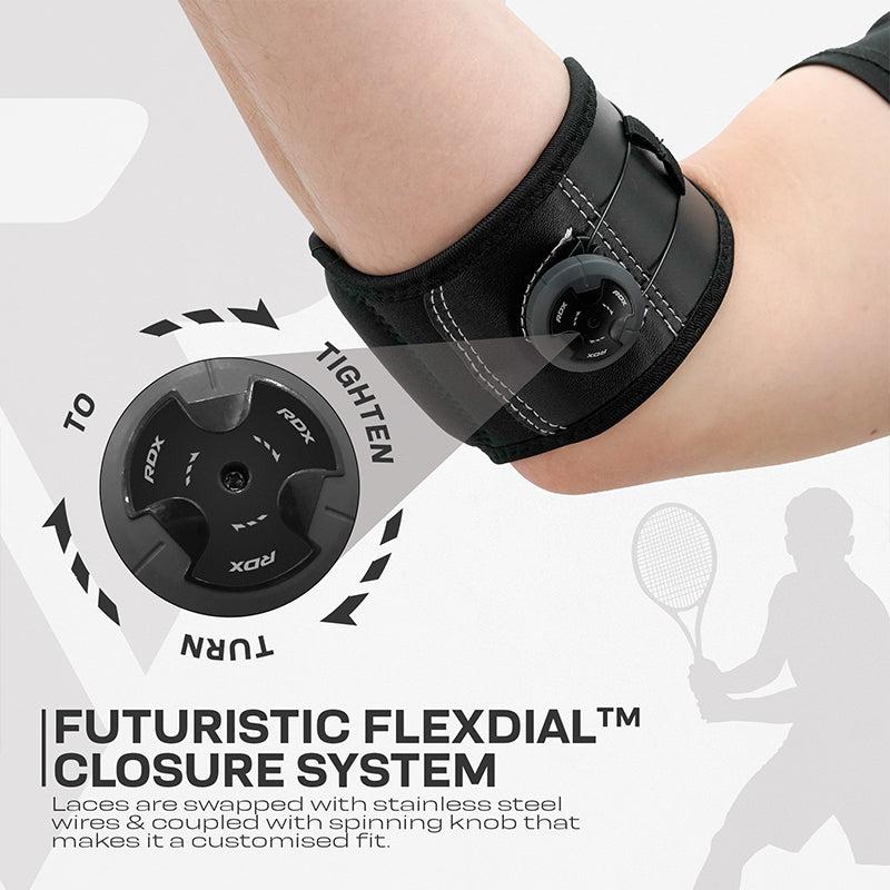 Rdx Sports RDX EP FDA Approved Elbow Brace Adjustable Compression Support With FlexDIAL