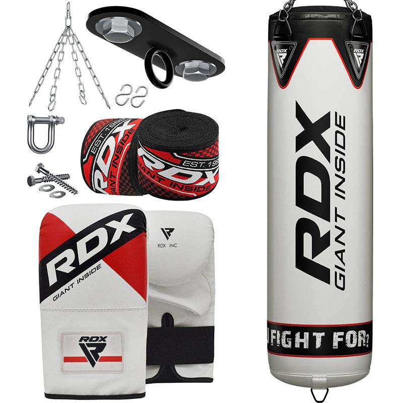 rdx sports RDX F1 4ft / 5ft 8-in-1 Punch Bag with Bag Mitts Set