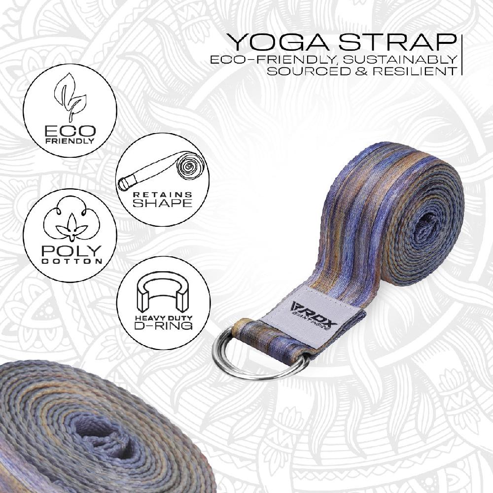 Rdx Sports RDX F1 D-Ring Steel Buckle Cotton Yoga Strap