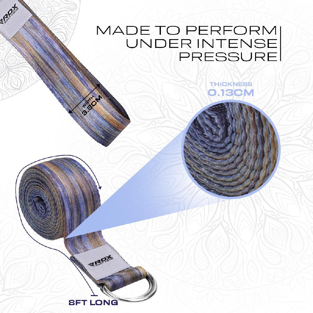 Rdx Sports RDX F1 D-Ring Steel Buckle Cotton Yoga Strap