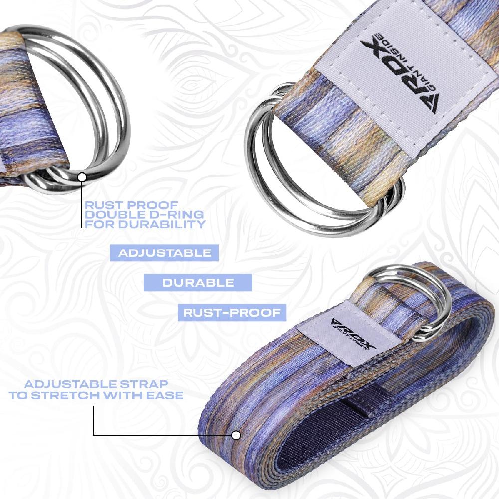 Rdx Sports RDX F1 D-Ring Steel Buckle Cotton Yoga Strap