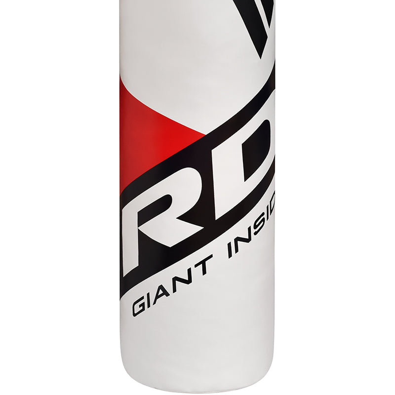 Rdx Sports RDX F10 4Ft / 5Ft White Training Punch Bag For Boxing & MMA Set