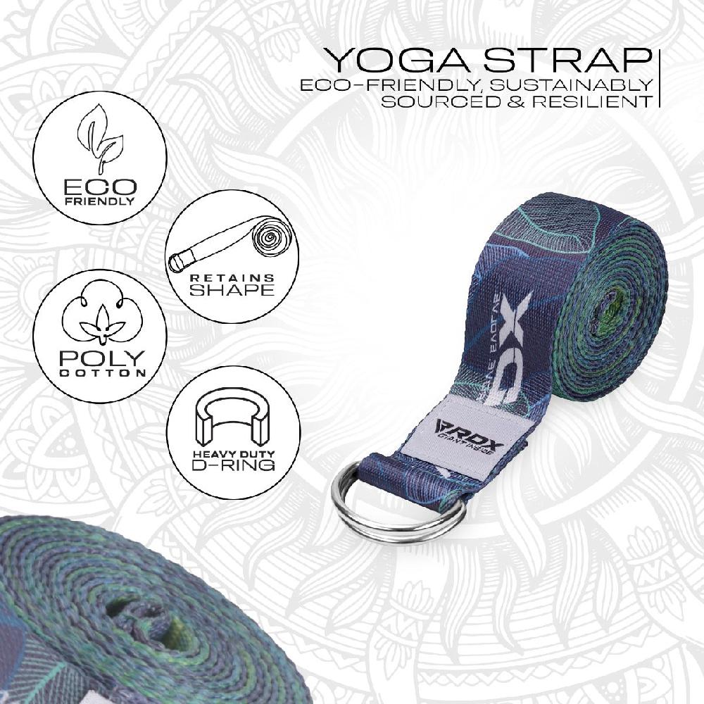 Rdx Sports RDX F10 D-Ring Steel Buckle Cotton Yoga Strap