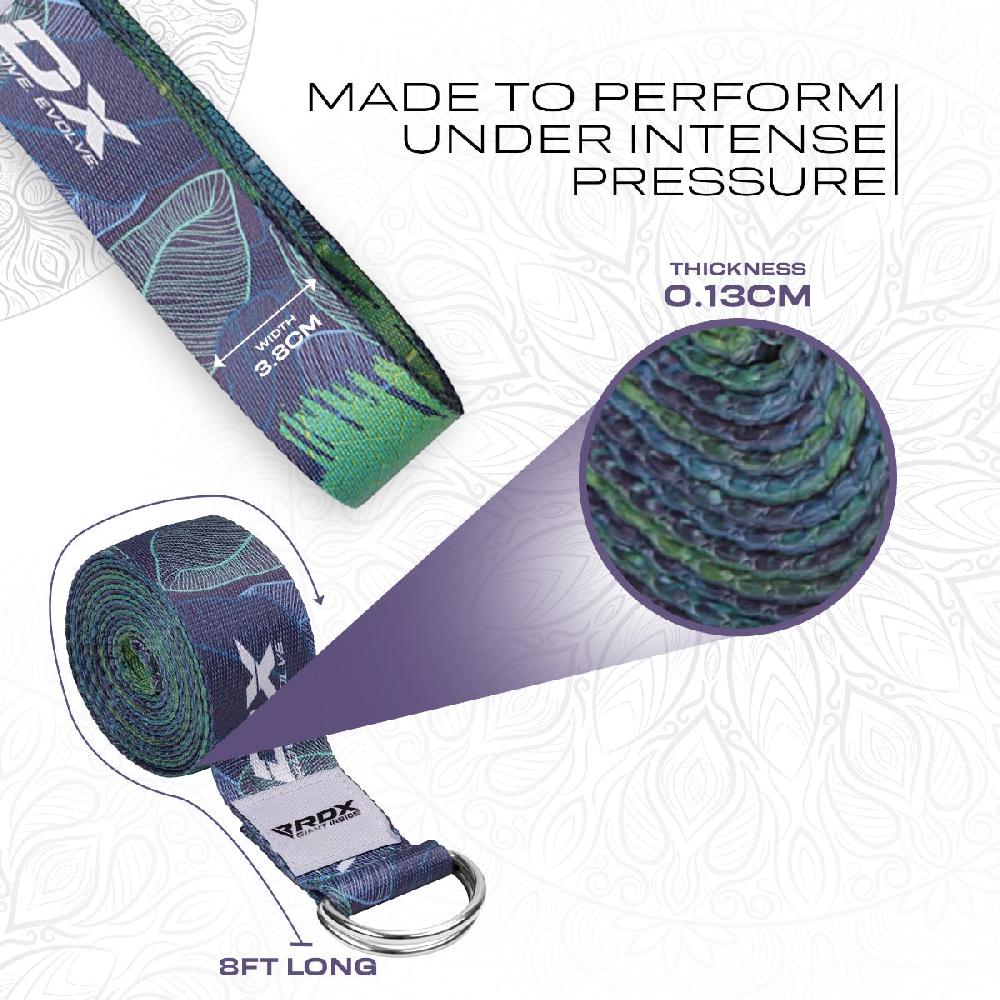 Rdx Sports RDX F10 D-Ring Steel Buckle Cotton Yoga Strap