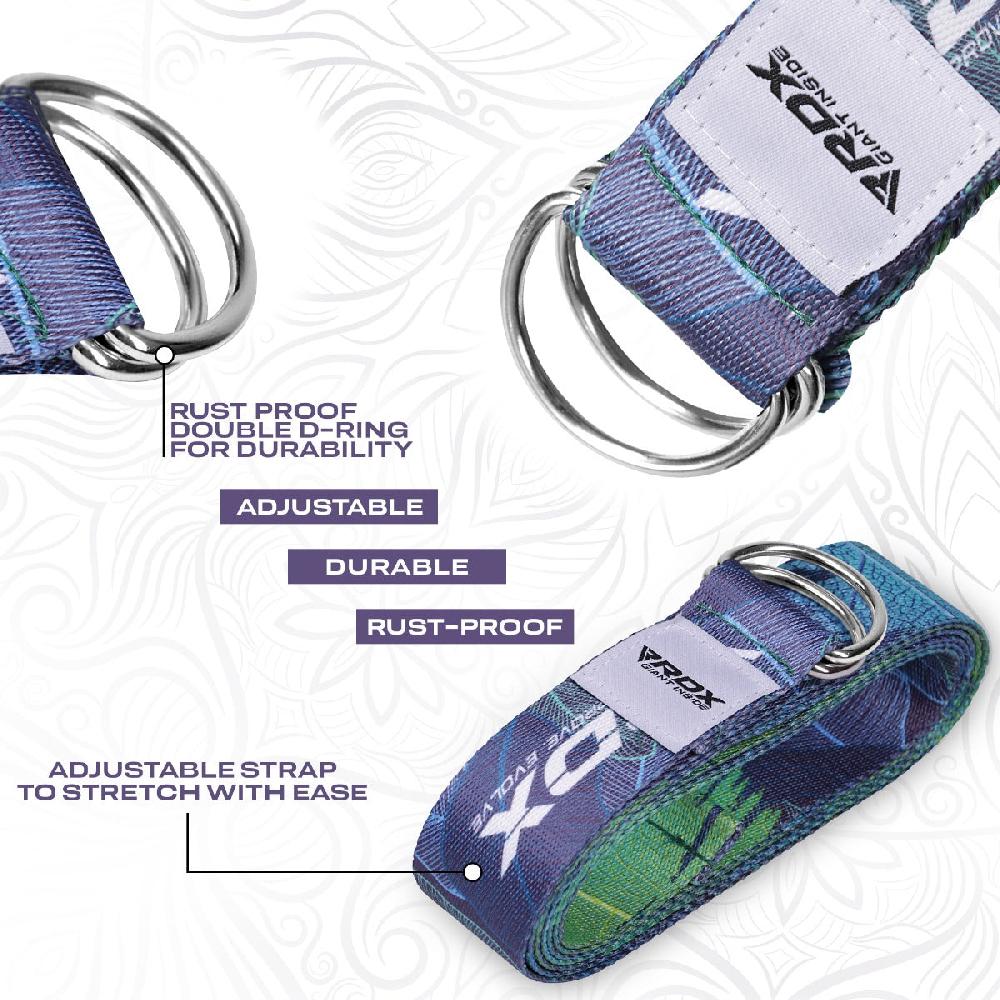Rdx Sports RDX F10 D-Ring Steel Buckle Cotton Yoga Strap