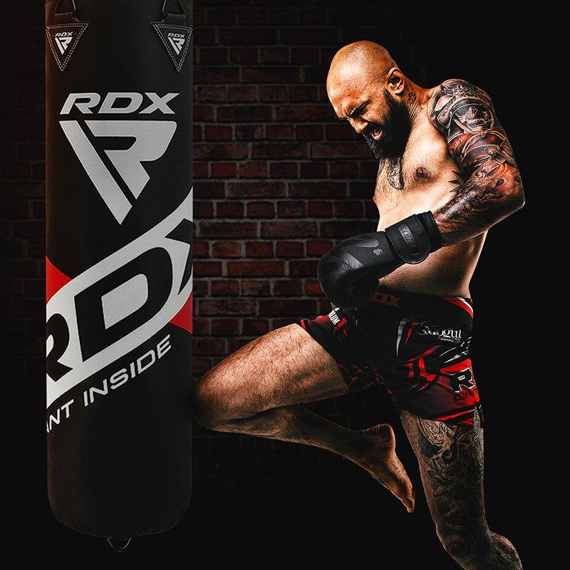 Rdx Sports RDX F10B 4ft / 5ft 4-in-1 Punch Bag With Mitts And Ceiling Hook Set