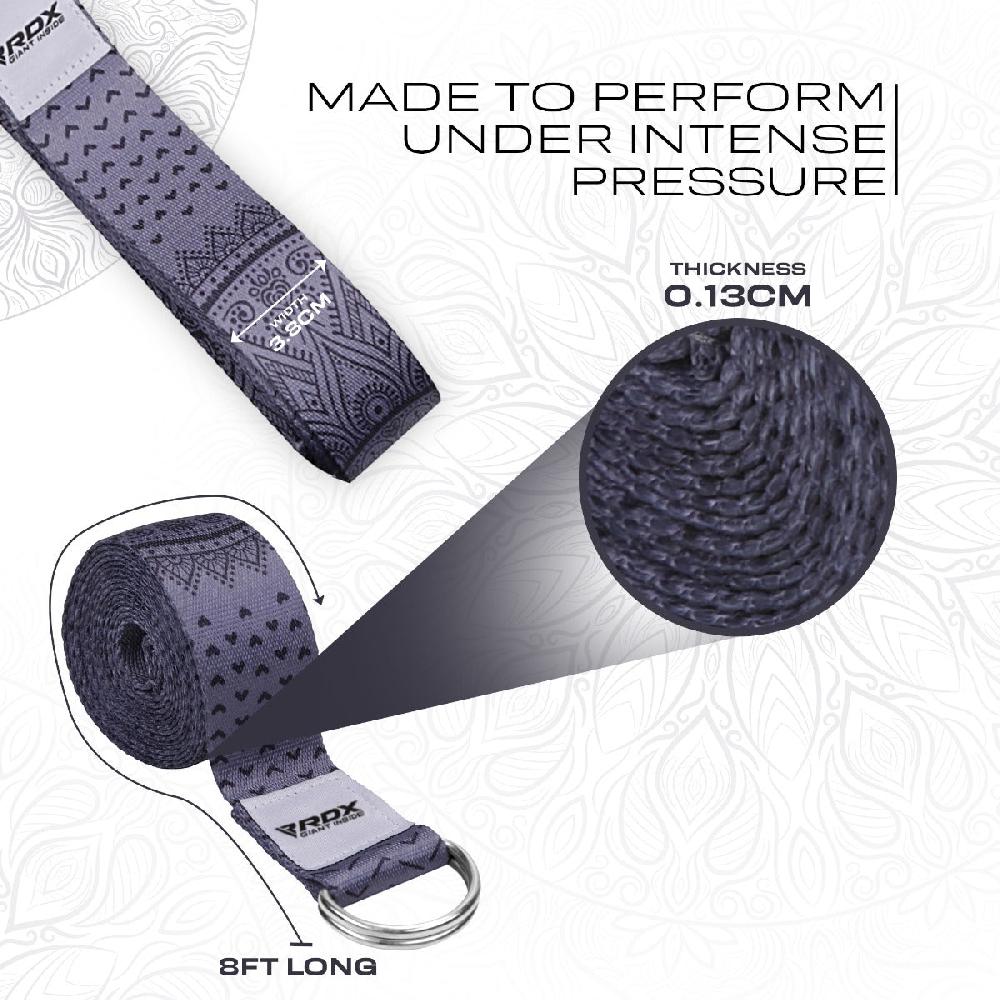 Rdx Sports RDX F11 D-Ring Steel Buckle Cotton Yoga Strap