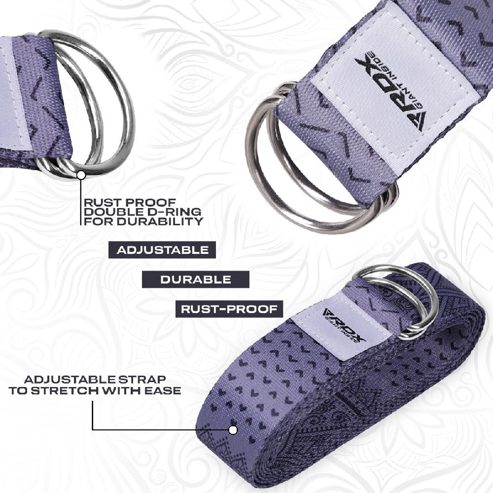 Rdx Sports RDX F11 D-Ring Steel Buckle Cotton Yoga Strap