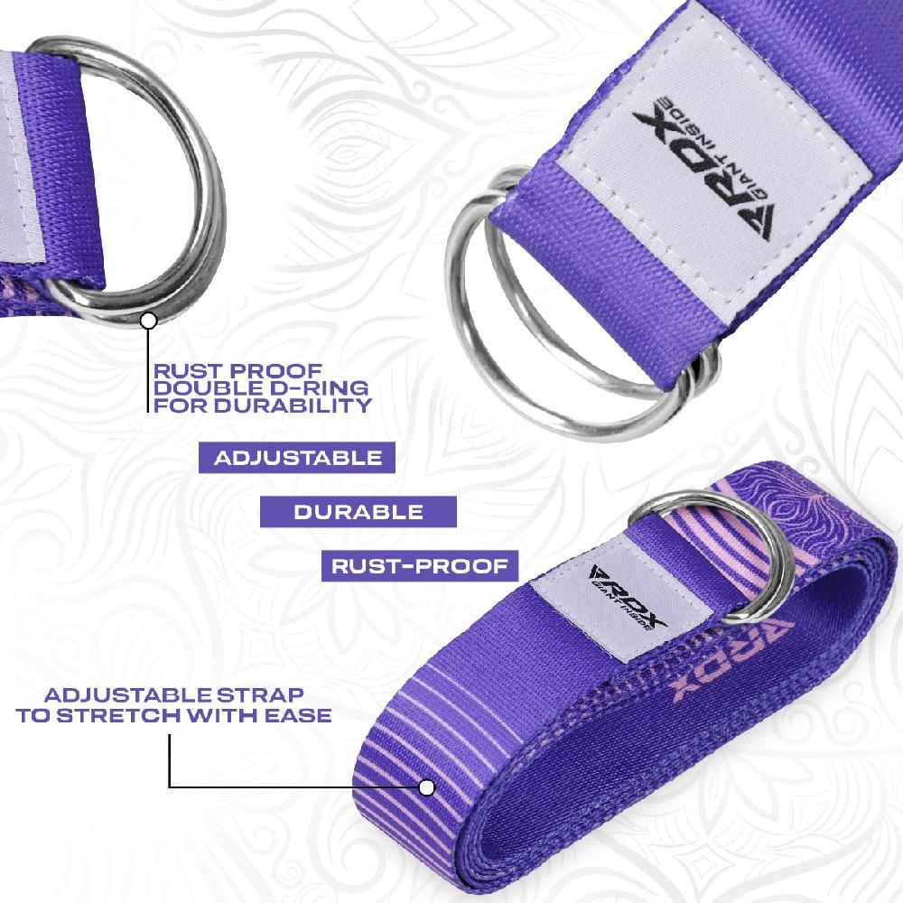 Rdx Sports RDX F12 D-Ring Steel Buckle Cotton Yoga Strap