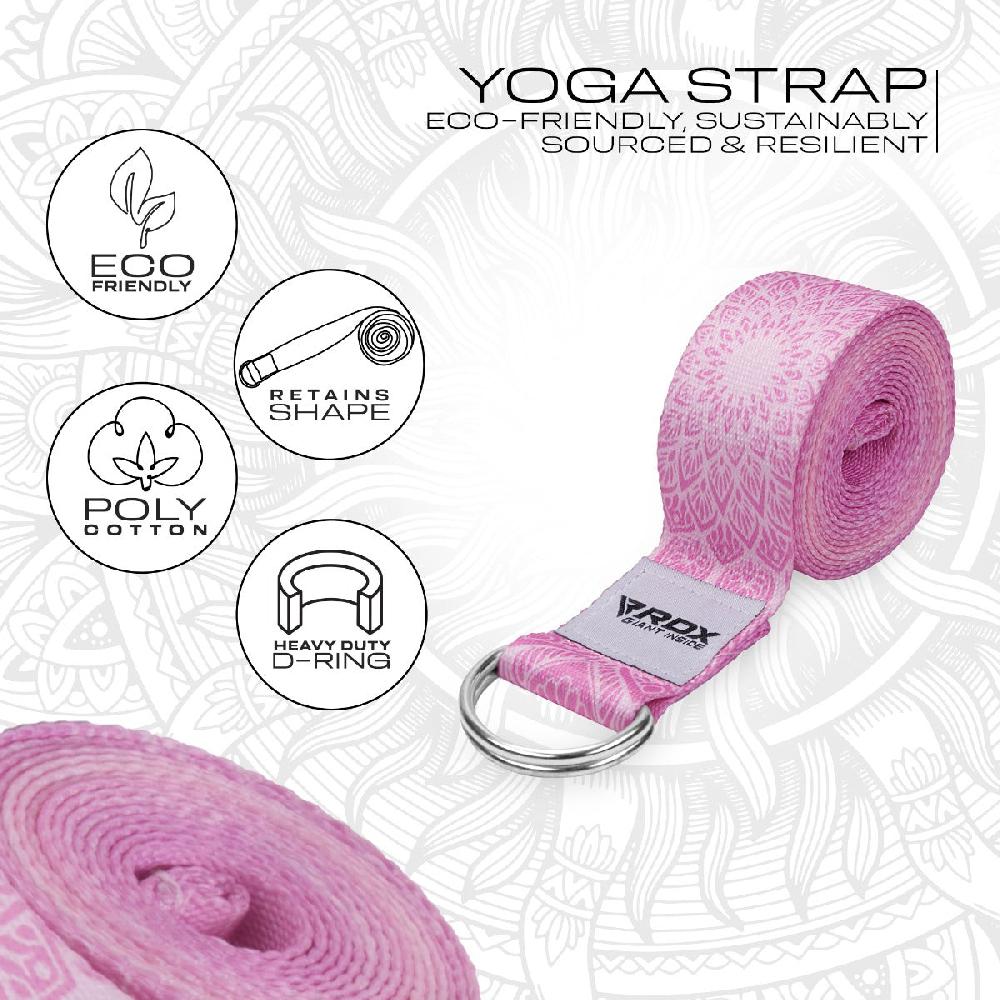 Rdx Sports RDX F13 D-Ring Steel Buckle Cotton Yoga Strap
