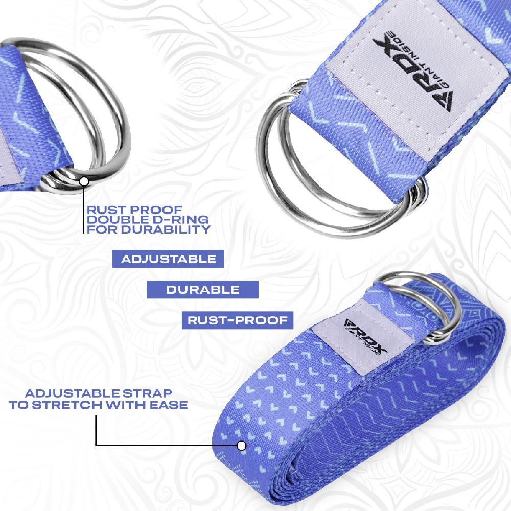 Rdx Sports RDX F14 D-Ring Steel Buckle Cotton Yoga Strap