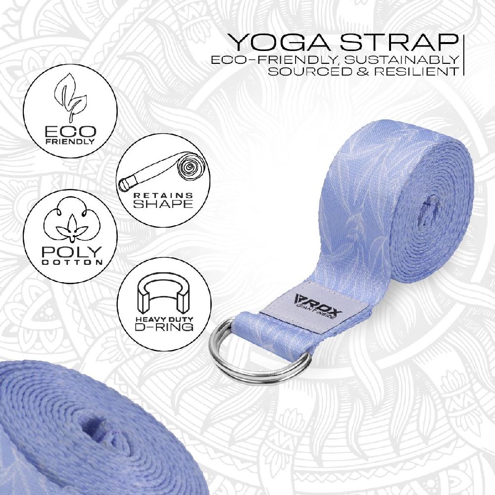 Rdx Sports RDX F17 D-Ring Steel Buckle Cotton Yoga Strap