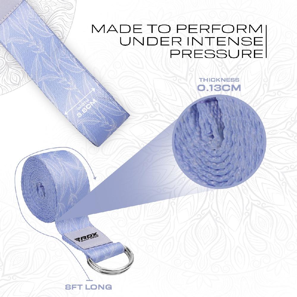 Rdx Sports RDX F17 D-Ring Steel Buckle Cotton Yoga Strap