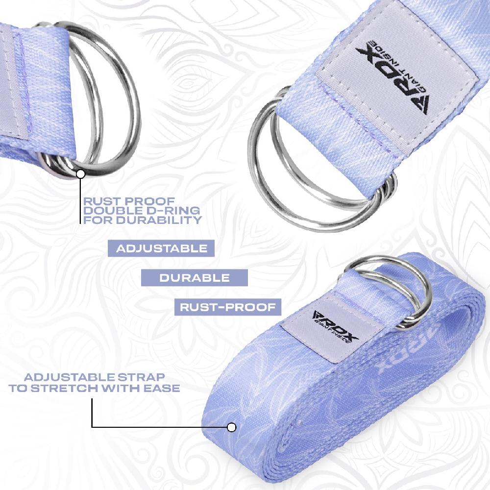 Rdx Sports RDX F17 D-Ring Steel Buckle Cotton Yoga Strap
