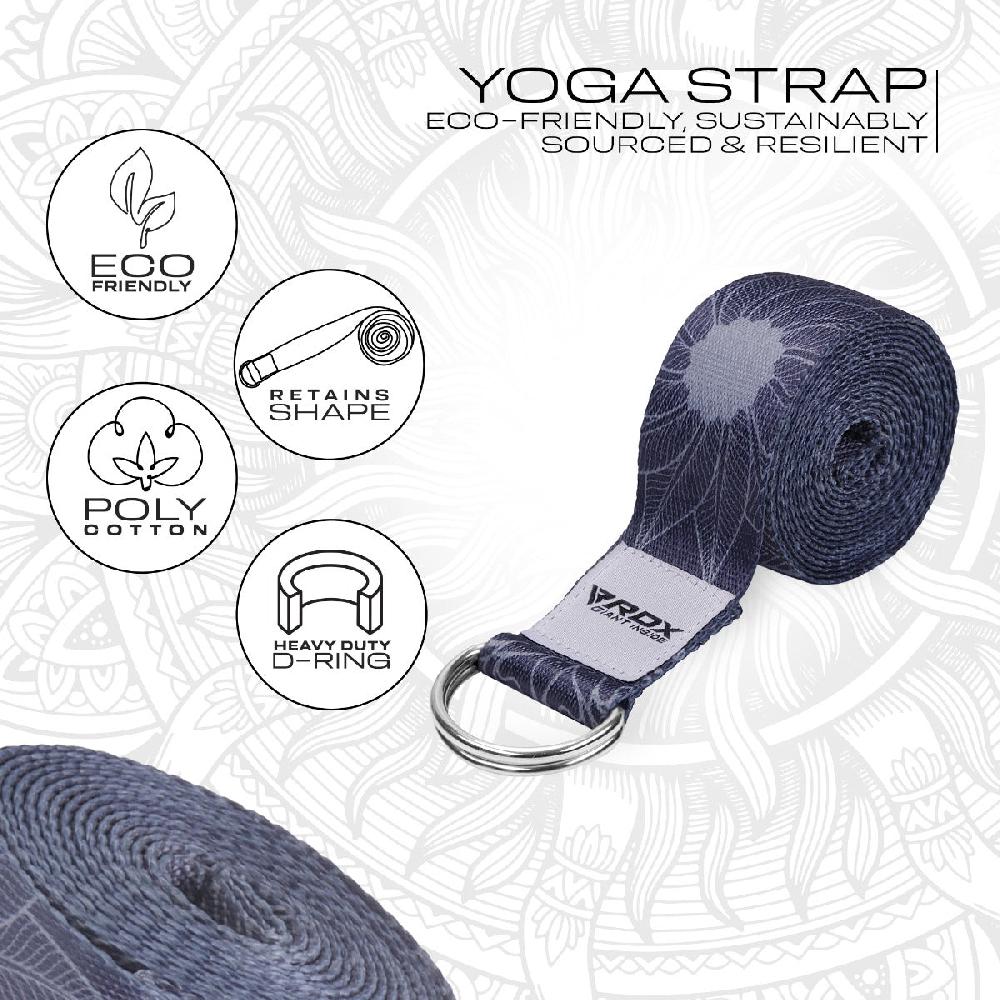 Rdx Sports RDX F18 D-Ring Steel Buckle Cotton Yoga Strap