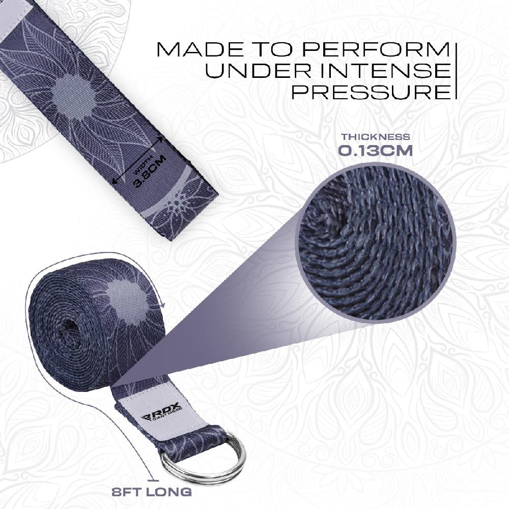 Rdx Sports RDX F18 D-Ring Steel Buckle Cotton Yoga Strap