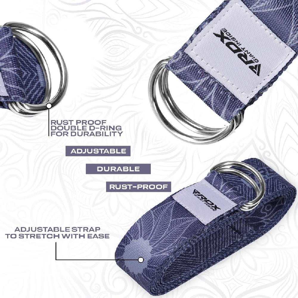 Rdx Sports RDX F18 D-Ring Steel Buckle Cotton Yoga Strap