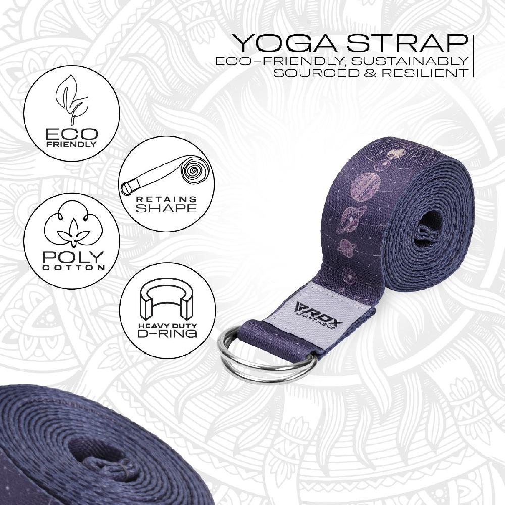 Rdx Sports RDX F19 D-Ring Steel Buckle Cotton Yoga Strap